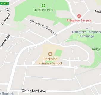 map for Parkside Primary School