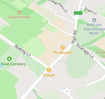 map for Chigwell School