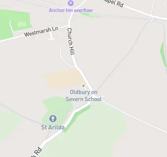 map for Oldbury on Severn Church of England Primary School