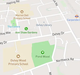 map for South Oxhey Surgery