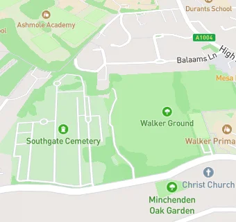 map for The Walker Cricket Ground