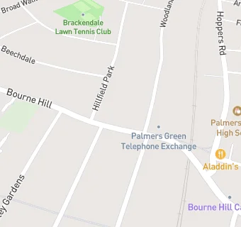 map for Bourne Hill Care Home