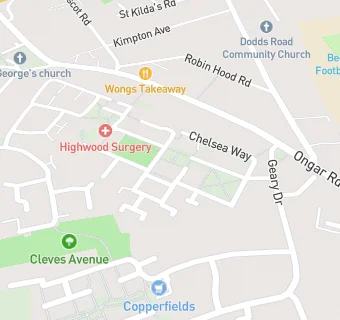 map for The Highwood Surgery