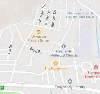 map for Tony Pandy Charcoal Grill