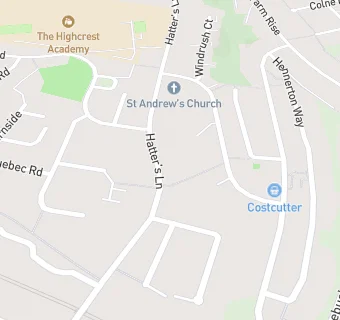 map for St Andrews Church