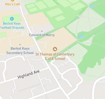 map for St Thomas of Canterbury Church of England Aided Junior School, Brentwood