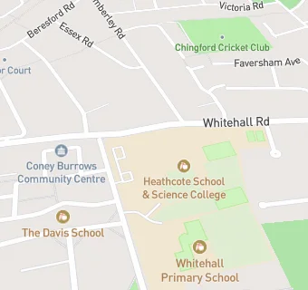 map for WF Catering at Whitehall Primary School