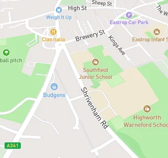 map for Southfield Junior School