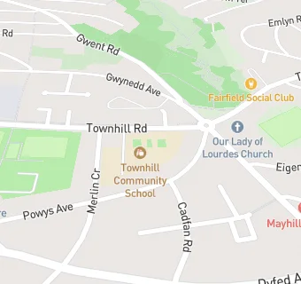 map for Townhill Community Primary School