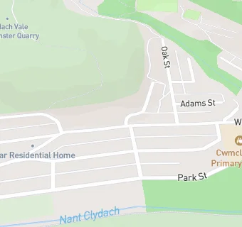 map for Clydach Vale Hotel