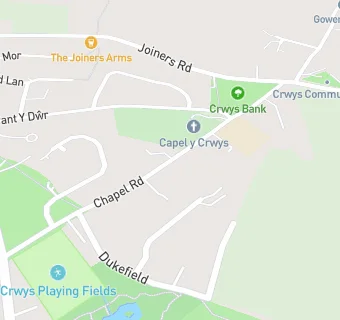 map for Crwys Primary School