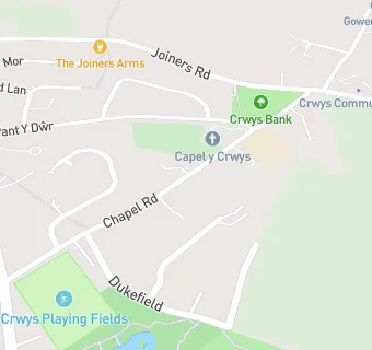 map for Crwys Primary School