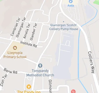 map for Cambrian Colliery Sports and Social Club