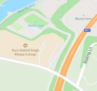 map for Guru Gobind Singh Khalsa College