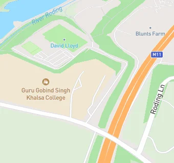 map for Guru Gobind Singh Khalsa College