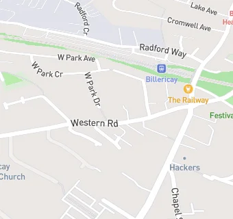 map for The Western Road Surgery