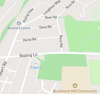 map for Buckhurst Hill Cricket And Lacrosse Club