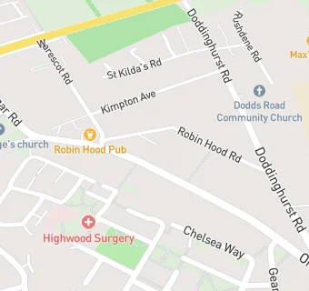 map for Ongar Road Pharmacy