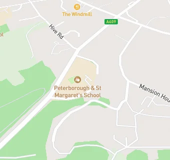 map for Peterborough and St Margaret's School