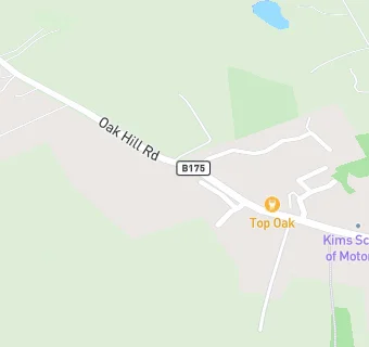 map for Top Oak Public House