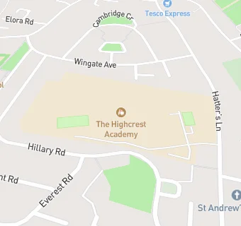 map for The Hatters Lane School