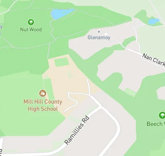 map for Mill Hill County High School