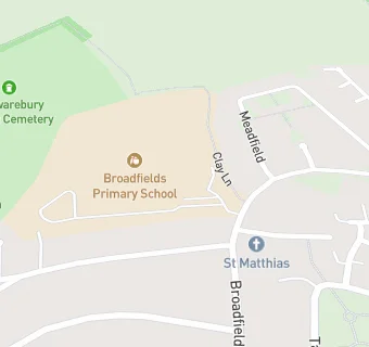 map for Broadfields Primary School