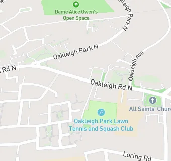 map for Oakleigh Park School Of Swimming