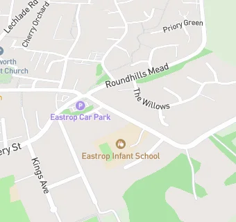 map for Eastrop Infant School