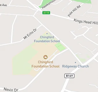 map for Chingford Foundation School