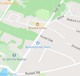 map for Buckhurst Hill Store