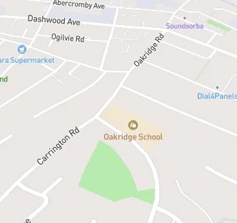 map for Oakridge School