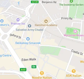 map for Fireaway Pizza High Wycombe