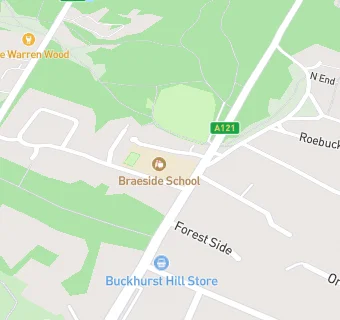 map for Braeside Senior School