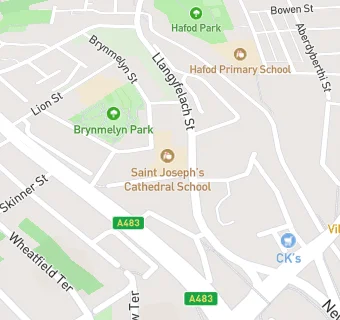 map for St Josephs  Cathedral Junior School