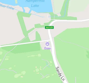 map for Sandy Lodge - Greggs
