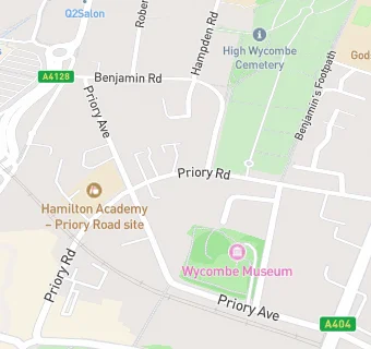 map for Priory Day Nursery