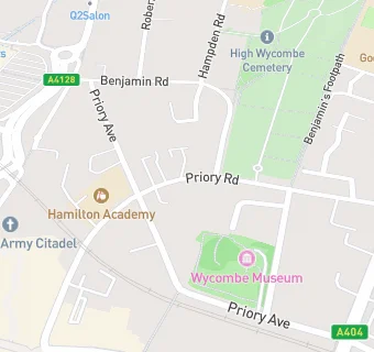 map for Carrington House Surgery