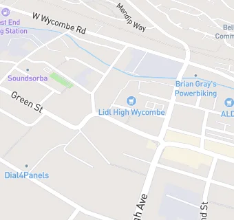 map for Buckinghamshire Mind High Wycombe Office