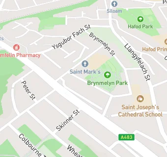 map for St Marks Court Nursing Home