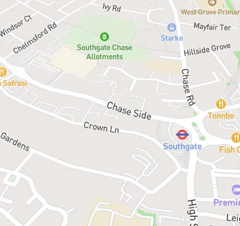 map for The Southgate Club