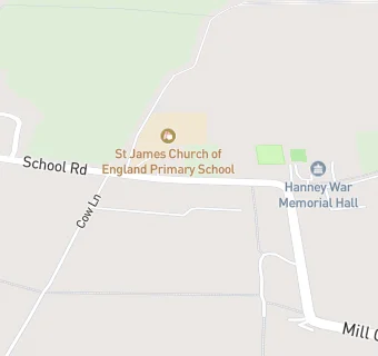 map for St James C Of E School