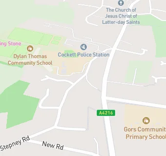 map for Dylan Thomas Community School