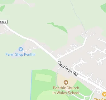 map for Ponthir Church in Wales School