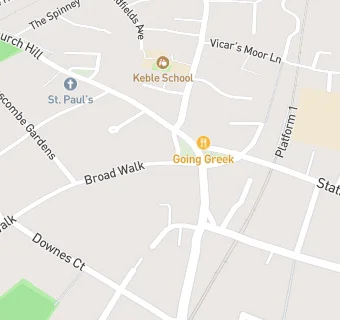 map for Dentist On The Green