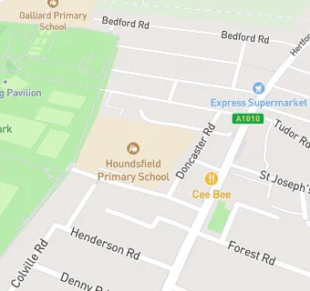 map for Houndsfield Primary School