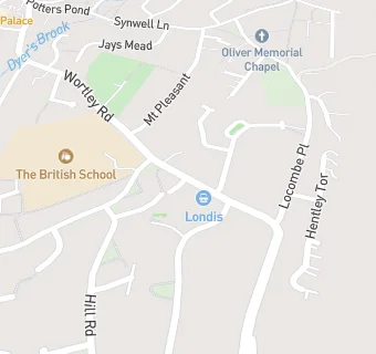 map for The British School