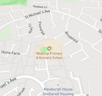 map for Westrop Primary & Nursery School