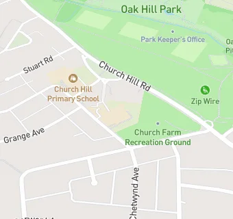 map for Oak Hill School