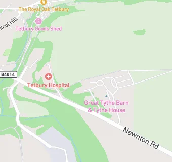 map for The Great Tythe Barn